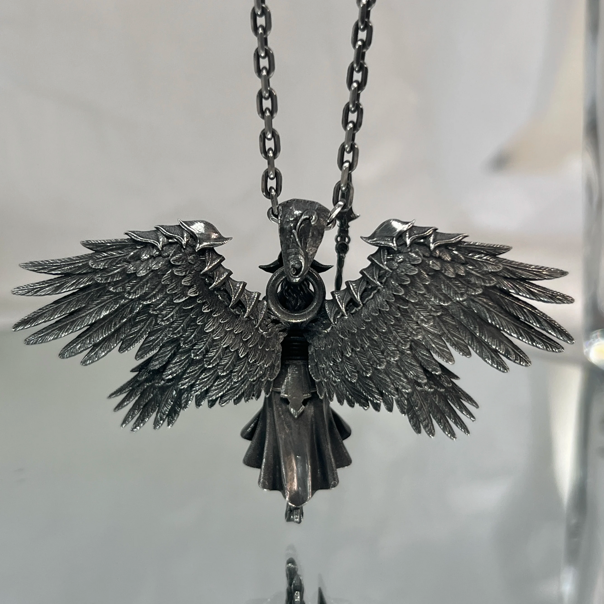925 Sterling Silver Pendant Do Old Version Archangel Pendant Guardian Personality Original Design