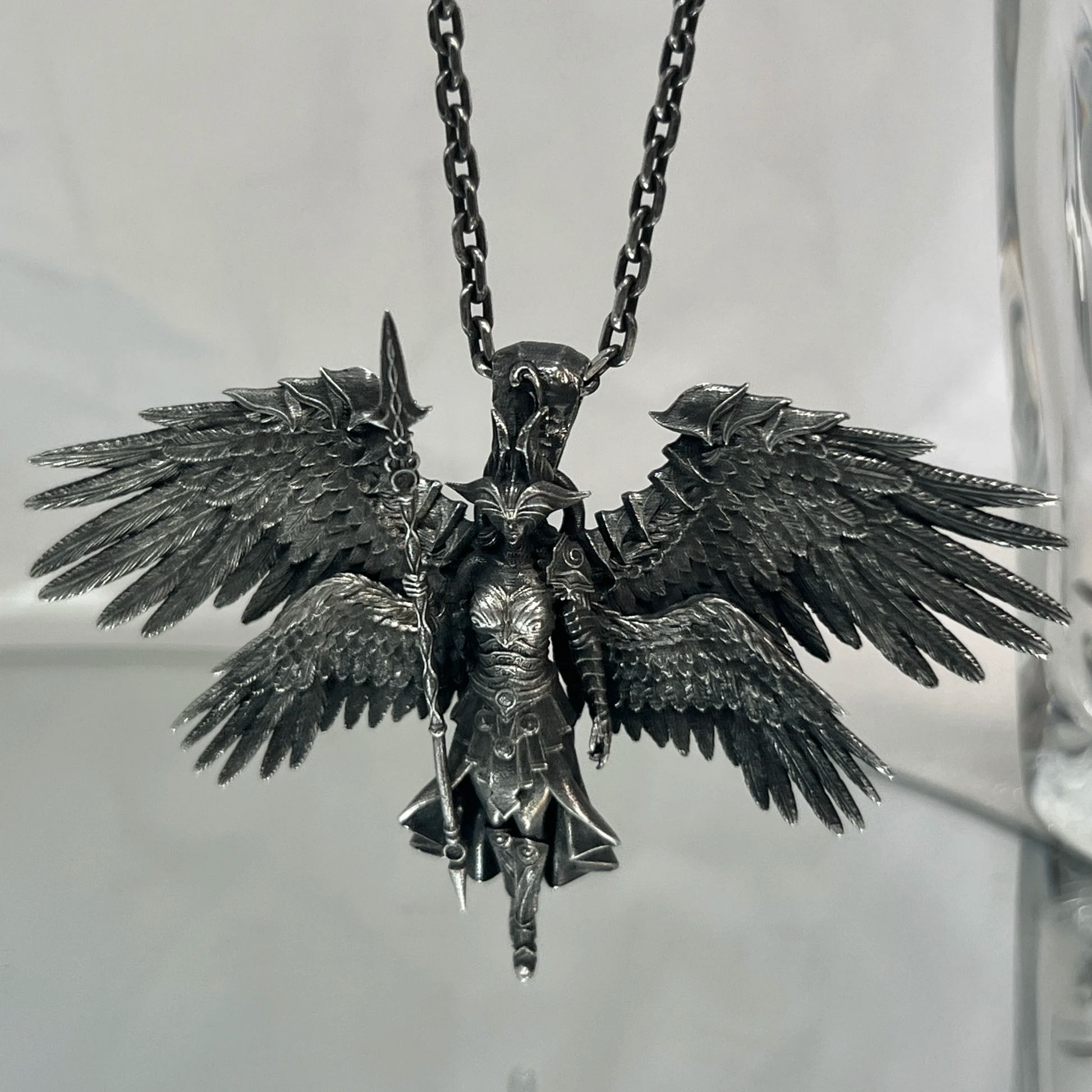 925 Sterling Silver Pendant Do Old Version Archangel Pendant Guardian Personality Original Design