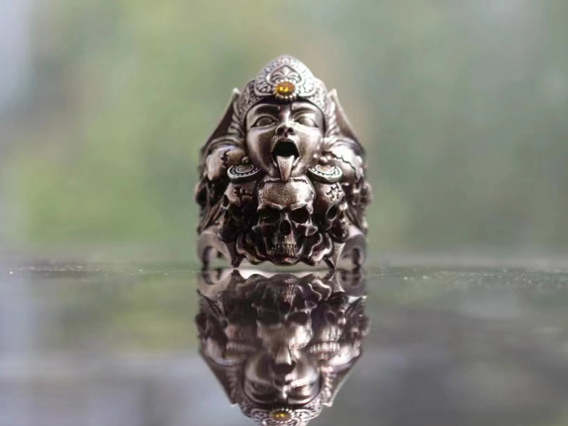 Fashionable and personalized S925 silver ring Ares men's ring