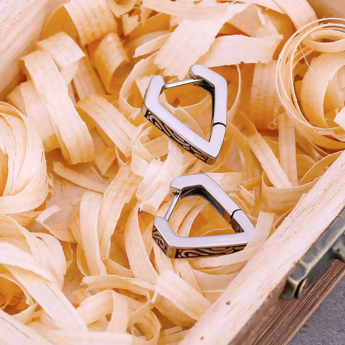 Fashion Minimalist Geometric Stud Earrings for Men and Women Stainless Vintage Rune Amulet Earrings Hip Hop Punk Gift Jewelry