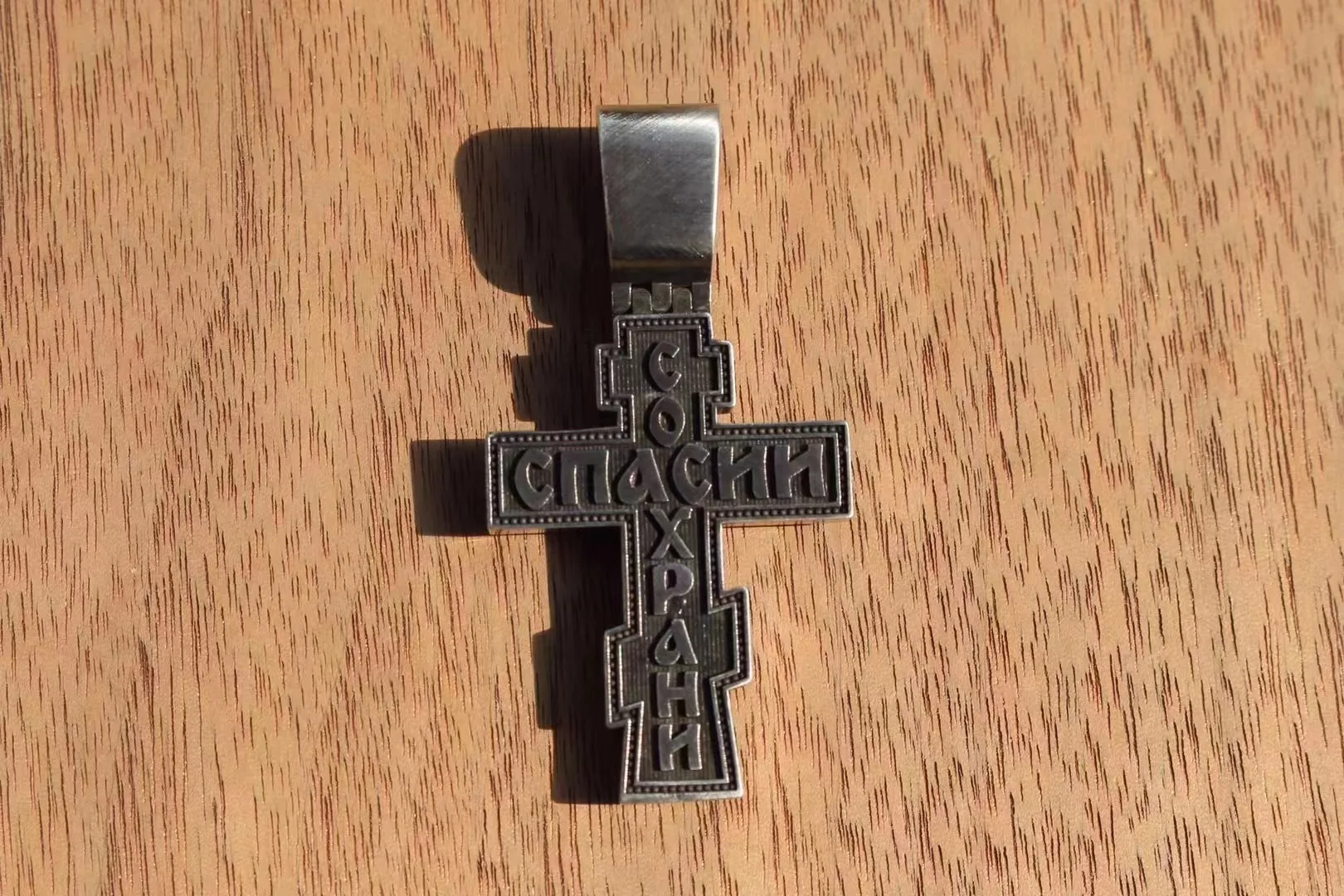 Hot sale  S925 Pure Silver  Square Fine  Cross Pender for Men and Women Couple