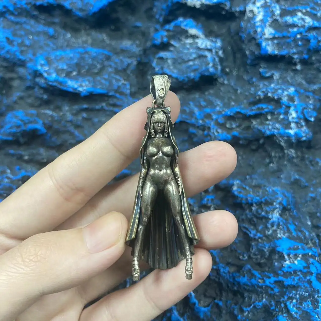 Hot sale Retro personality pendant s925 Silver Do Old  Process Lady Figure Pendletry Pendletry