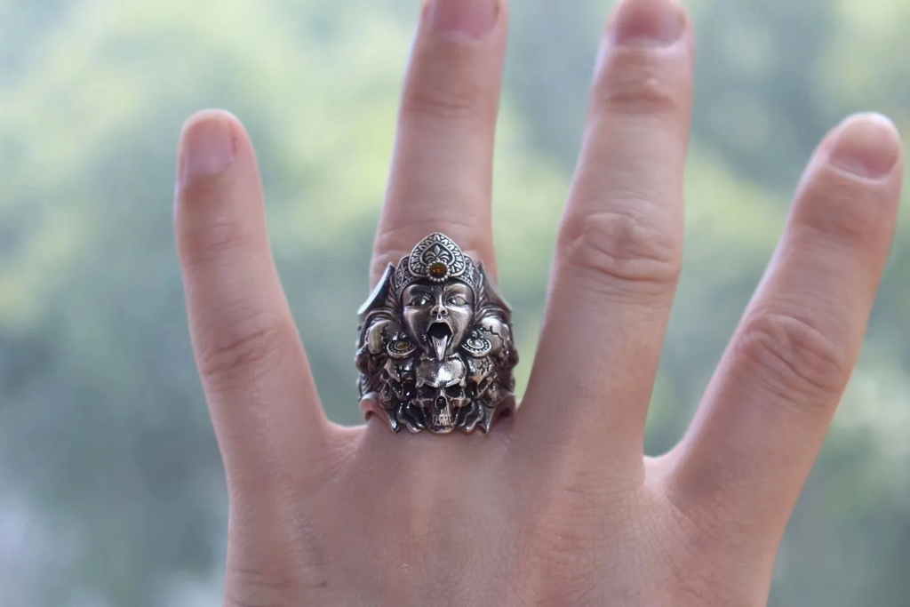 Fashionable and personalized S925 silver ring Ares men's ring