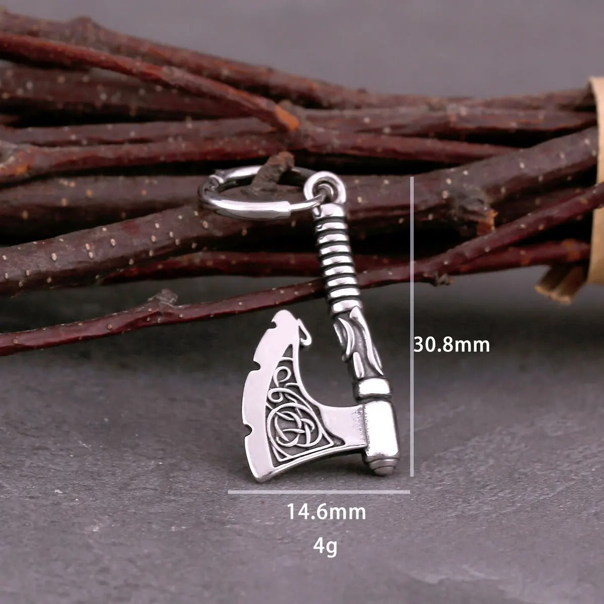Hip Hop Punk Viking Axe Drop Earrings Fashion Celtic Knot Rune Amulet Earrings Rock Biker Boys Stainless Steel Accessories