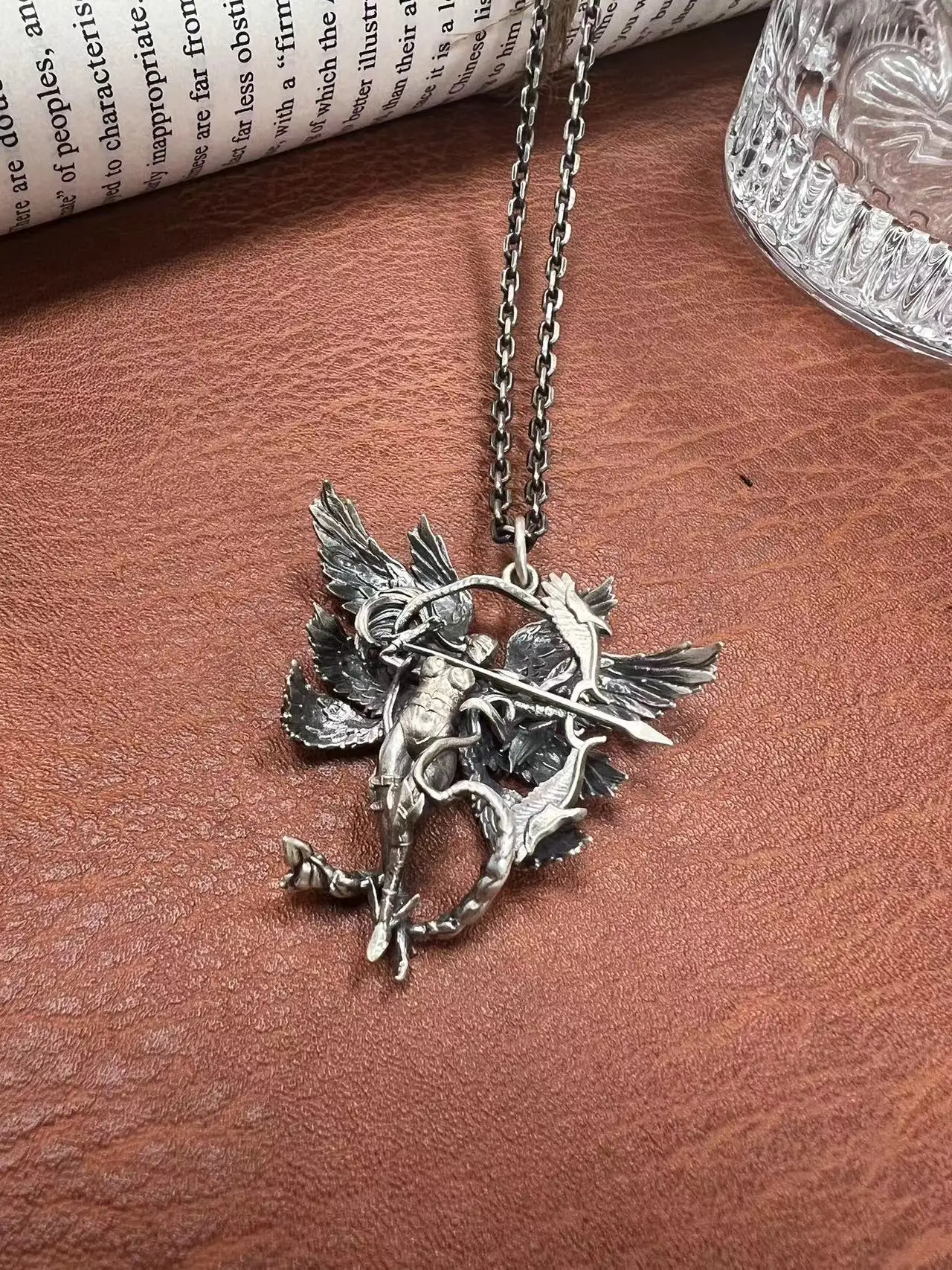 Digital Baby Heavenly Beast Pendant S925 Silver Do Old Craft Heavenly Beast Pendant Vintage Couples